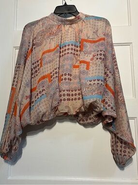 Easel Los Angeles Boho Printed  Blouse